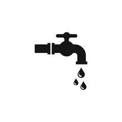 Faucet icon flat vector illustration