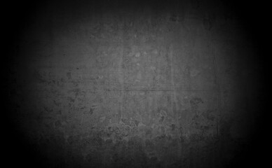 Old wall texture cement dark black gray  background abstract grey color design are light with white gradient background.