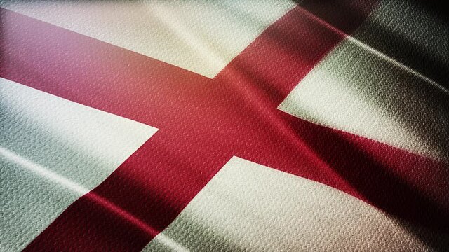 4k Alabama flag,state in United States America,cloth texture slow seamless loop waving with visible wrinkles in wind USA sky background.A fully digital rendering,animation loops at 40 seconds.