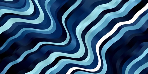 Light BLUE vector background with lines. Colorful illustration with curved lines. Smart design for your promotions.