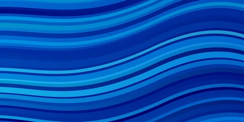 Light BLUE vector pattern with curves. Illustration in halftone style with gradient curves. Pattern for booklets, leaflets.