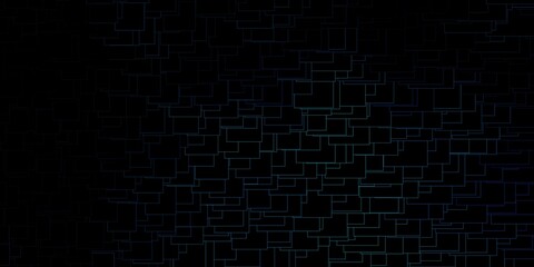 Dark BLUE vector backdrop with rectangles. Modern design with rectangles in abstract style. Template for cellphones.