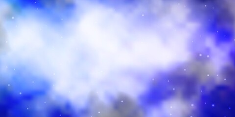 Fototapeta premium Light Purple vector texture with beautiful stars. Decorative illustration with stars on abstract template. Pattern for websites, landing pages.