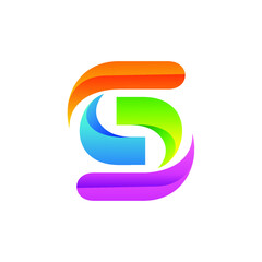 Letter s logo in vector