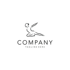 Pilates logo design. Awesome a pilates studio logo. A pilates studio & yoga logotype.