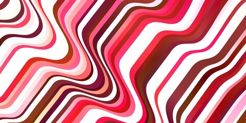 Obraz premium Light Red vector layout with curves.