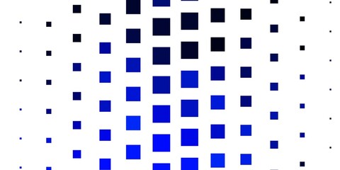 Dark BLUE vector backdrop with rectangles. Rectangles with colorful gradient on abstract background. Template for cellphones.