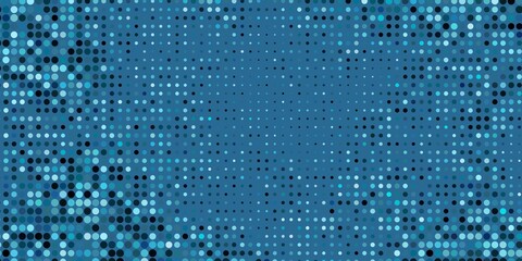 Dark BLUE vector layout with circle shapes. Illustration with set of shining colorful abstract spheres. New template for a brand book.