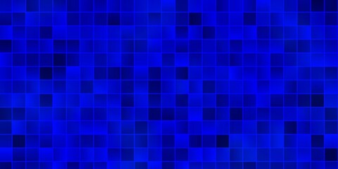 Fototapeta premium Light BLUE vector pattern in square style.