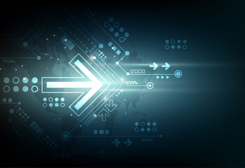 technology cyber network concept vector background