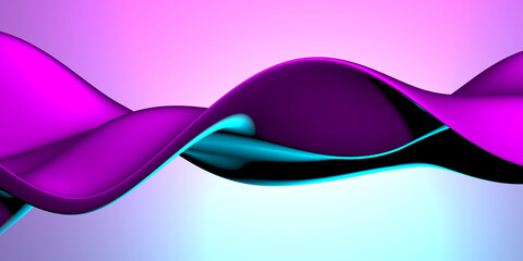 Colorful Liquid metallic wavy background