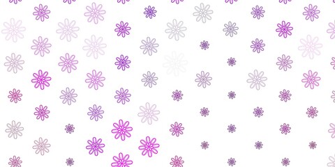Light Pink vector natural layout with flowers.