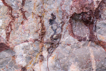 Rock formation for backdrop. Limestone and calcite onyx. Mineral composition - calcite, hematite, clay minerals. Color - Chatelle, Old Lavender, Hue Violet. Concept of cement and flux raw.