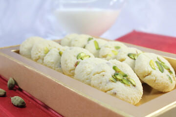 Milk Peda or Milk Fudge is Indian Traditional sweet made from Milk during festival or auspicious occasion