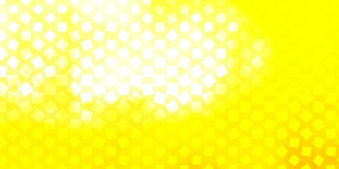 Light Yellow vector texture in rectangular style. Rectangles with colorful gradient on abstract background. Template for cellphones.