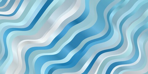 Light BLUE vector pattern with curved lines. Colorful illustration, which consists of curves. Pattern for websites, landing pages.