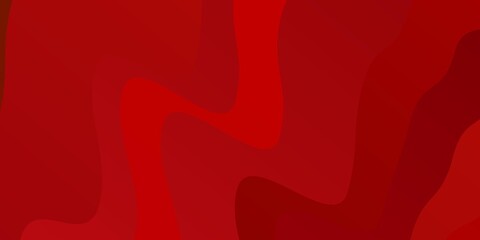 Dark Red vector pattern with curves. Brand new colorful illustration with bent lines. Pattern for booklets, leaflets.