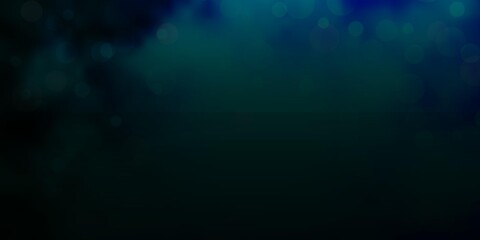 Dark BLUE vector backdrop with dots. Colorful illustration with gradient dots in nature style. Design for your commercials.