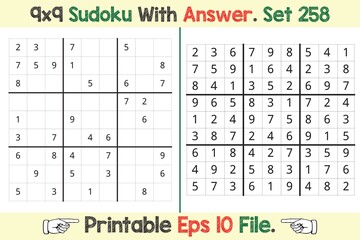 Advance Sudoku Puzzle Games Easy to Hard with Answer