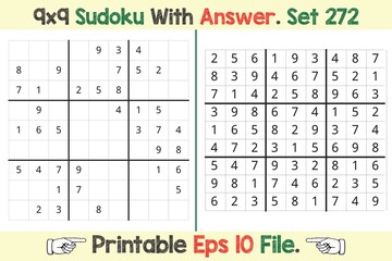 Advance Sudoku Puzzle Games Easy to Hard with Answer