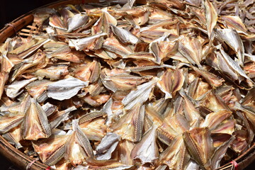 Delicious dried fish in herding