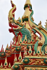 Fototapeta na wymiar Naga on the temple arch