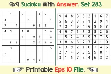 Advance Sudoku Puzzle Games Easy to Hard with Answer