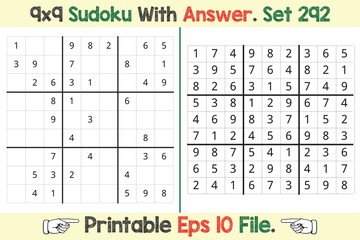 Advance Sudoku Puzzle Games Easy to Hard with Answer