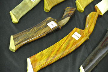 Malay traditional Keris and dagger. The head and keris sheath is made of selected wood