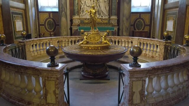Baptistery in the Basilica of Santa Maria Maggiore in Rome, Italy. 