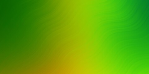Light Green, Yellow vector background with curved lines. Abstract illustration with gradient bows. Pattern for ads, commercials.