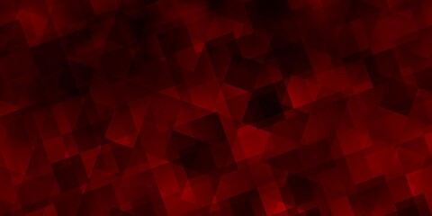 Light Red vector backdrop with lines, triangles.