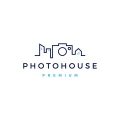 photo house real estate logo vector icon illustration