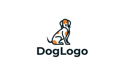 Dog Logo can for Pet Clinic ,Veterinary ,Pet care , Pet Shop - Dog Shop - Dog Community - DOg LOvers with modern design , fresh concept ,blue color and vector EPS 10