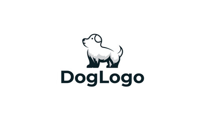 Dog Logo can for Pet Clinic ,Veterinary ,Pet care , Pet Shop - Dog Shop - Dog Community - DOg LOvers with modern design , fresh concept ,blue color and vector EPS 10