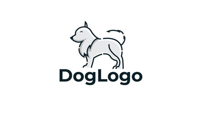 Dog Logo can for Pet Clinic ,Veterinary ,Pet care , Pet Shop - Dog Shop - Dog Community - DOg LOvers with modern design , fresh concept ,blue color and vector EPS 10