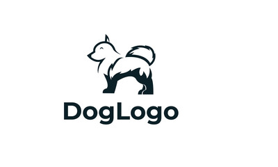 Dog Logo can for Pet Clinic ,Veterinary ,Pet care , Pet Shop - Dog Shop - Dog Community - DOg LOvers with modern design , fresh concept ,blue color and vector EPS 10