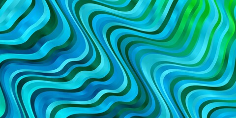 Light Blue, Green vector texture with circular arc. Colorful illustration with curved lines. Pattern for websites, landing pages.