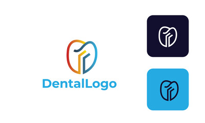 dental care logo can for dental clinic , dental health , tooth logo -tooth medical - doctor tooth - symbol tooth -dentists logo with modern design , fresh concept ,blue color and vector EPS 10