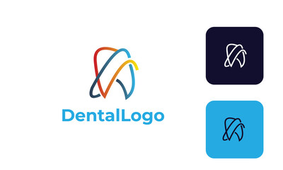 dental care logo can for dental clinic , dental health , tooth logo -tooth medical - doctor tooth - symbol tooth -dentists logo with modern design , fresh concept ,blue color and vector EPS 10