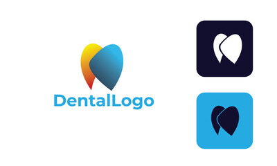 dental care logo can for dental clinic , dental health , tooth logo -tooth medical - doctor tooth - symbol tooth -dentists logo with modern design , fresh concept ,blue color and vector EPS 10