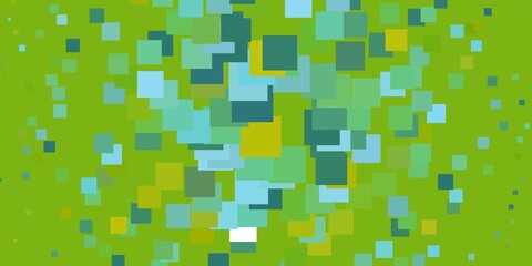 Light Blue, Green vector template in rectangles. Abstract gradient illustration with rectangles. Template for cellphones.