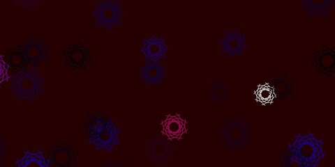 Light Blue, Red vector background with random forms.