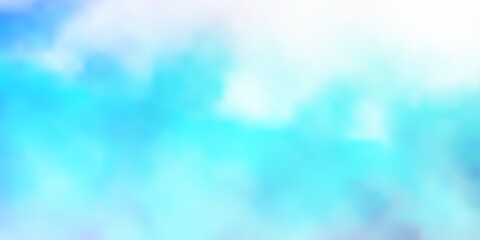 Light BLUE vector layout with cloudscape. Illustration in abstract style with gradient clouds. Template for websites.