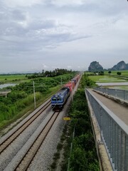 Obraz premium railway in the countryside