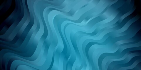 Obraz premium Dark BLUE vector template with curved lines. Illustration in halftone style with gradient curves. Template for cellphones.