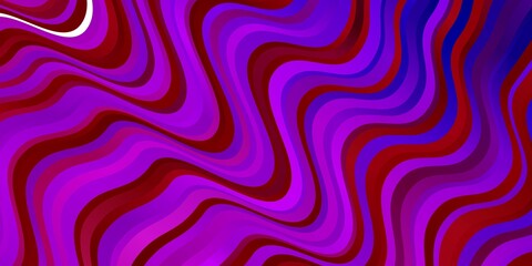 Obraz premium Light Purple, Pink vector texture with circular arc. Abstract illustration with bandy gradient lines. Pattern for booklets, leaflets.