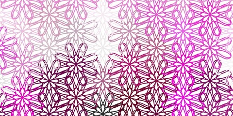 Light Pink vector natural backdrop with flowers.