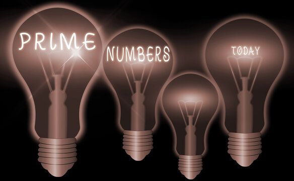 Word Writing Text Prime Numbers. Business Photo Showcasing A Positive Integer Containing Factors Of One And Itself