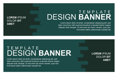 Vector abstract design banner web template.